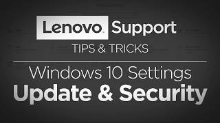 Tips amp Tricks  Windows 10 Settings Update amp Security [upl. by Ennoval]