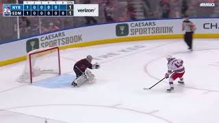 Alexis Lafreniere Shootout Winner vs Oilers 21723 [upl. by Aaberg]