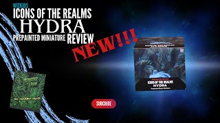 Reviewing DampD WizkidsIcon of the Realms Hydra Preprinted miniature [upl. by Whitten789]