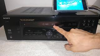 SONY STEREO RECEIVER 51 CHANNEL FMAM AUDIO VIDEO TESTED [upl. by Oflodur]