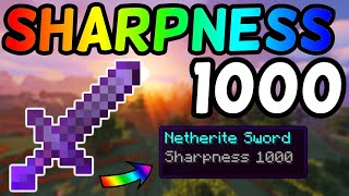 How To Get A Sharpness 1000 Netherite Sword In Minecraft 116 2020 [upl. by Byrn]