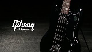 Gibson SG Standard Bass Ebony  Gear4music demo [upl. by Minor]