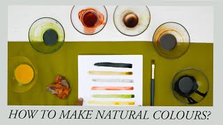 How To Make Natural Colours At Home For Painting Part 1  Madhubani Painting [upl. by Sharpe]