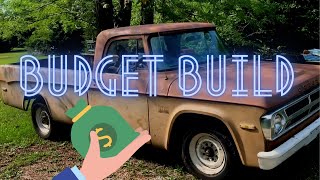 BUDGET BUILD 1970 Dodge D100 Sweptline episode 1 [upl. by Marpet624]