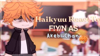 Haikyuu React To FYN as Akebi  Original  GC  🍊 [upl. by Schick]