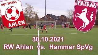 Rot Weiss Ahlen D1 vs Hammer SpVg D1  Bezirksliga  30102021 [upl. by Laemsi884]