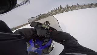 Ultimate Snowmobile trail in Quebec [upl. by Navak]