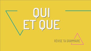 Révise ta grammaire  pronoms relatifs qui et que [upl. by Annoerb]