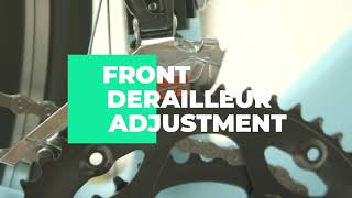 Front derailleur adjustment Shimano Sora  HeartsBio Carbon Road Bike [upl. by Paymar]