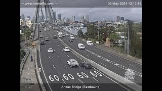 Anzac Bridge east Sydney  2024May09  Australia [upl. by Enelrad]