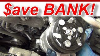 AC Compressor Install Access How To Infinity Q50S briansmobile1 [upl. by Dhumma]