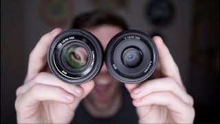 Sony a6000 35mm f18 vs 50mm f18 Review [upl. by Anilra]