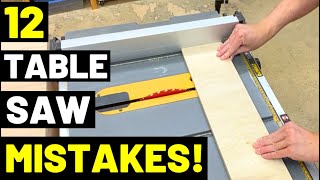 12 WORST TABLE SAW MISTAKES And How To Avoid ThemDONT DO THESE THINGS KickbackBinding [upl. by Tiossem390]