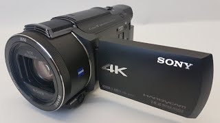 Sony Handycam FDRAX53 Unboxing Review amp Footage [upl. by Danielson]