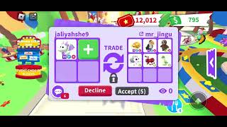 Trading mega lavender dragon in adopt me [upl. by Nuawad]