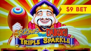 MAJOR PROGRESSIVE Riches With Daikoku Triple Sparkle Slot  NICE SESSION ALL FEATURES [upl. by Zamir]