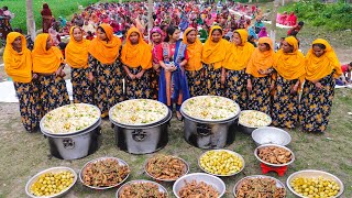 400 Chicken Roast amp 500 Eggs Prepared amp Serve With PolaoBiriyani Rice To 400 People Of Village [upl. by Adnerak]