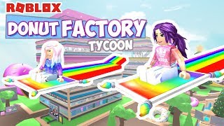 Roblox Donut Factory Tycoon 🍩  Complete Finished Tycoon with Lucky Blocks [upl. by Darnell]