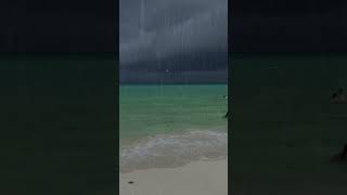 Dark cloudy weather and Blue Ocean naturesounds relax rainysound naturelovers relaxingsounds [upl. by Banyaz631]