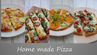 ピザ4種 これでもうピザは買いません。おうちで作る最高のピザ♡  Home made Pizza [upl. by Redmer]