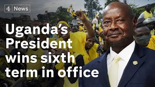 Yoweri Museveni wins sixth term as President of Uganda amidst allegations [upl. by Askari]