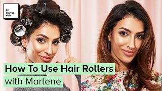 How To Use Hair Rollers  Voluminous Curls [upl. by Notlrac445]