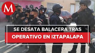 Reportan balacera en Iztapalapa tras operativo fallido hay 2 muertos y 2 heridos [upl. by Rodrique]