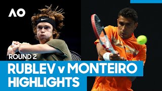 Andrey Rublev vs Thiago Monteiro Match Highlights 2R  Australian Open 2021 [upl. by Anerdna560]