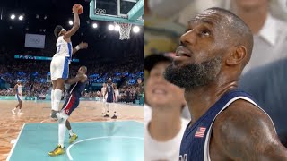 LeBron James GETS DUNKED ON by Yabusele in Gold Medal Game 😳 [upl. by Sussi]