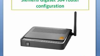 how to configure Gigaset Siemens Gigaset 504 Router [upl. by Radburn720]