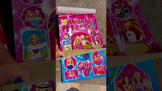 New sticker book of BARBIE DOLL ❤️🪩 [upl. by Artapoelc]