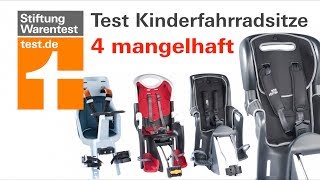 Test Kinderfahrradsitze 2018 Mangelhaft für Römer Jockey amp 2 weitere Fahrradsitze [upl. by Imik226]