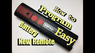 Sommer Garage Door Opener Remote Replacement Programming Battery Replacement [upl. by Yesnek]