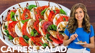 Easy Caprese Salad Recipe with Balsamic Glaze [upl. by Ahsiki]