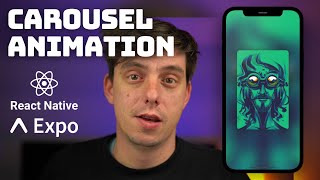 AWESOME React Native carousel animation 60fps  FlatList and Animated API [upl. by Ecinue332]