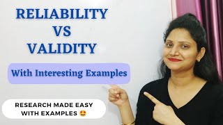 30 VALIDITY vs RELIABILITY  Reliability amp Validity in Research  Interesting Examples research [upl. by Lamberto]