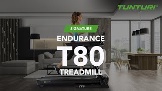 Tunturi Endurance T80 Treadmill EN  Tunturi Fitness [upl. by Eanyl]