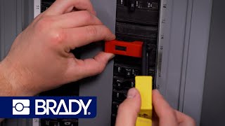 How to install the new ClampOn Breaker Lockout with Slide Cover  Brady [upl. by Parsifal]