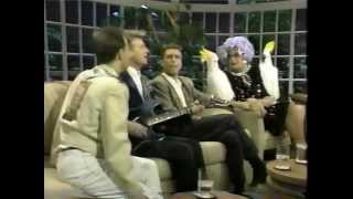 Crowded House and Dame Edna  on The Joan Rivers Show  2nd Appearance 1987 [upl. by Tabbie498]