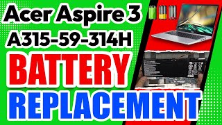 How to Replace the Battery in Acer Aspire 3 A31559314H [upl. by Ydennek819]