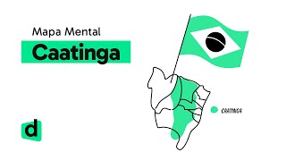 CAATINGA  GEOGRAFIA  Mapa Mental  Quer Que Desenhe [upl. by Eissolf]