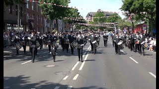 Schützenfest am 28 05 2023 Der Schützenkönig wird musikalisch zur Tribüne begleitet [upl. by Mahda]