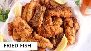 FRIED FISH  Easy and delicious recipe  How to fry fish Caribbean style [upl. by Chastain]