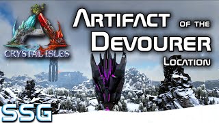 ARK Crystal Isles Artifact of the Devourer Location [upl. by Airdnoed]