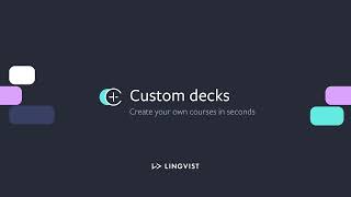 Custom Decks Tutorial  Lingvist [upl. by Ori]