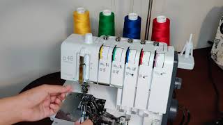 bernette Funlock b48 4Thread Overlock Tutorial [upl. by Nirik]