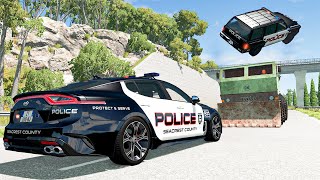 Police Car Chases 32  BeamNG DRIVE  SmashChan [upl. by Lamaj]