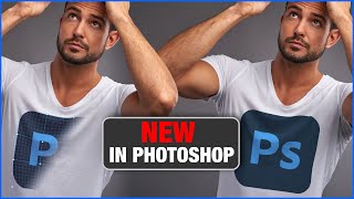 Wrap anything in Photoshop 2021 NEW Split Warp features [upl. by Nwahsat951]