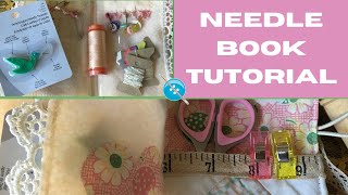 Needle Book Sewing Tutorial Christmas Gift Ideas [upl. by Anniahs]