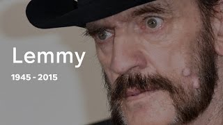 Lemmy Kilmister Motorhead frontman dies at 70 [upl. by Bayly]